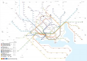 Kaalst public transit network map