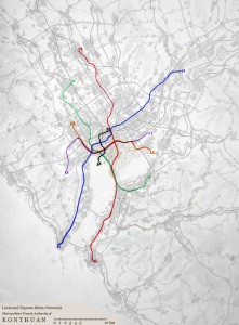 Konthuan local & express metro network  