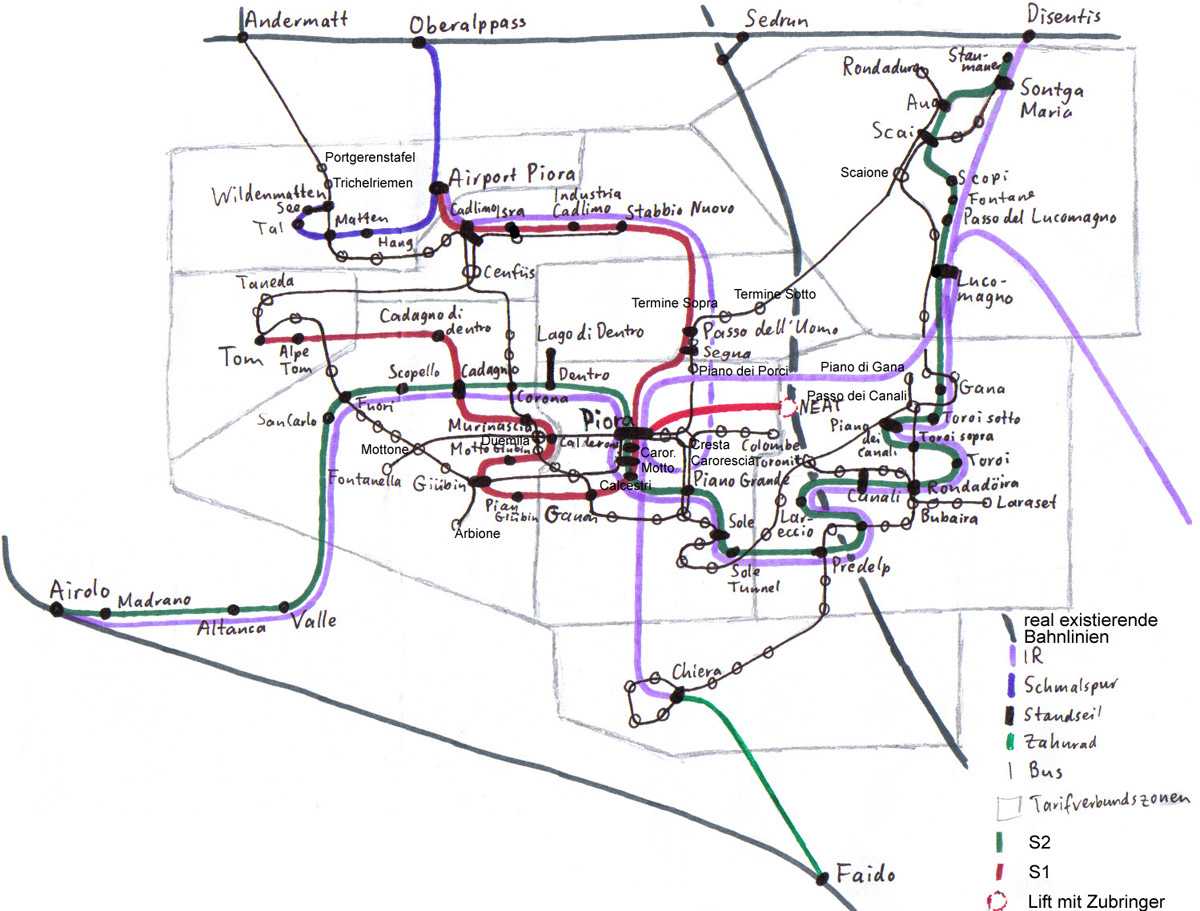 Piora Network Map