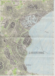 Topographical map of Largenthaine