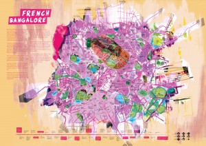 Map of Bangalore - Alternate French history